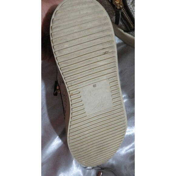 Giuseppe Zanotti Python Embossed Italian Leather Devon Skate Shoes Sneakers 39 - Picture 10 of 11